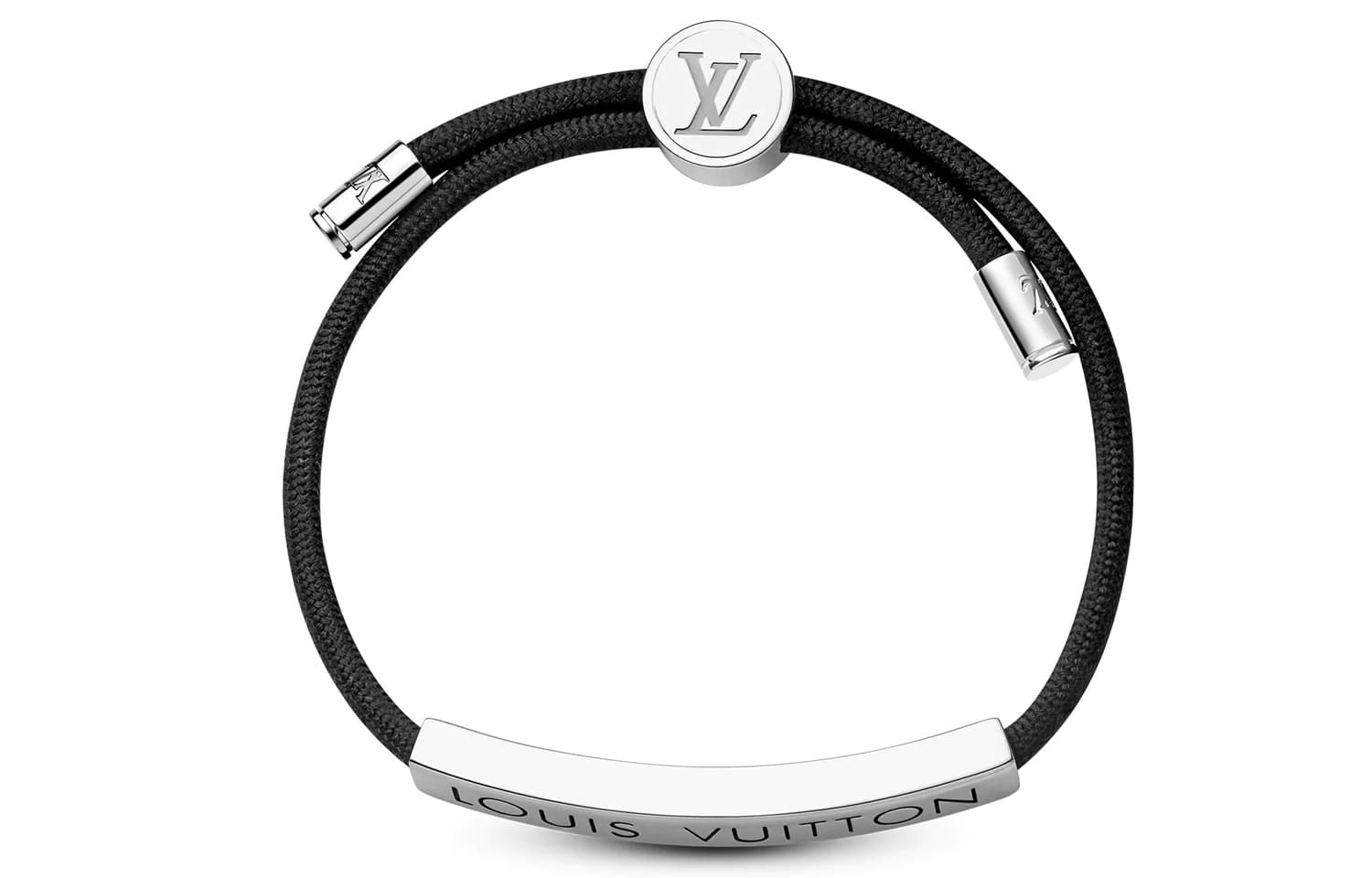 LOUIS VUITTON/路易威登 Louis Vuitton LV Space Adjustable Brass Bracelet Black