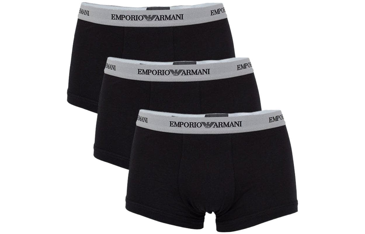 EMPORIO ARMANI/阿玛尼 Emporio Armani Boxer Briefs 3-Pack Black