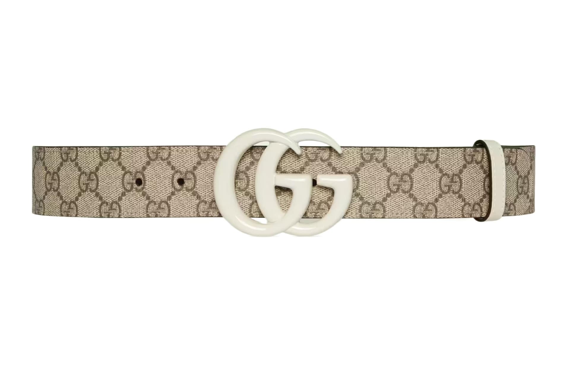 GUCCI/古驰 Gucci Leather Belt Brown