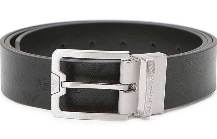 EMPORIO ARMANI/阿玛尼 Emporio Armani SS23 Belt Black 3.5cm
