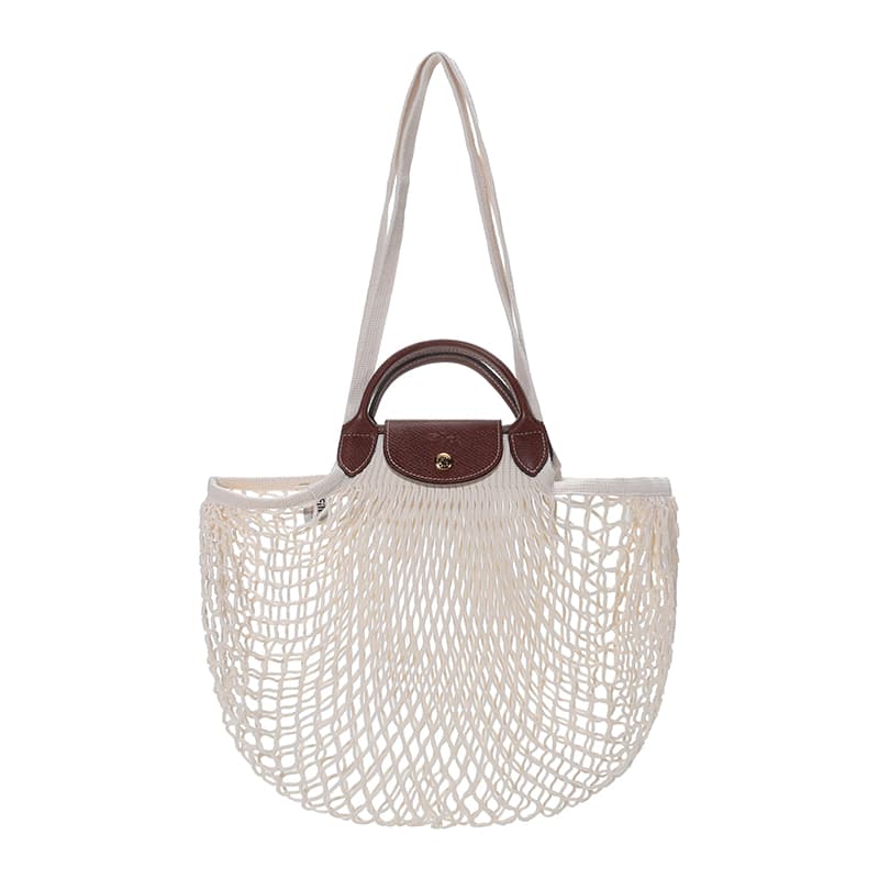 LONGCHAMP/珑骧 Longchamp Le Pliage Filet 38 Ivory