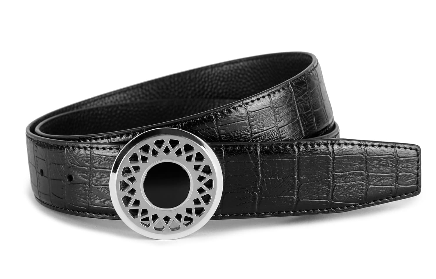 Ace Paul Belt Silver Buckle