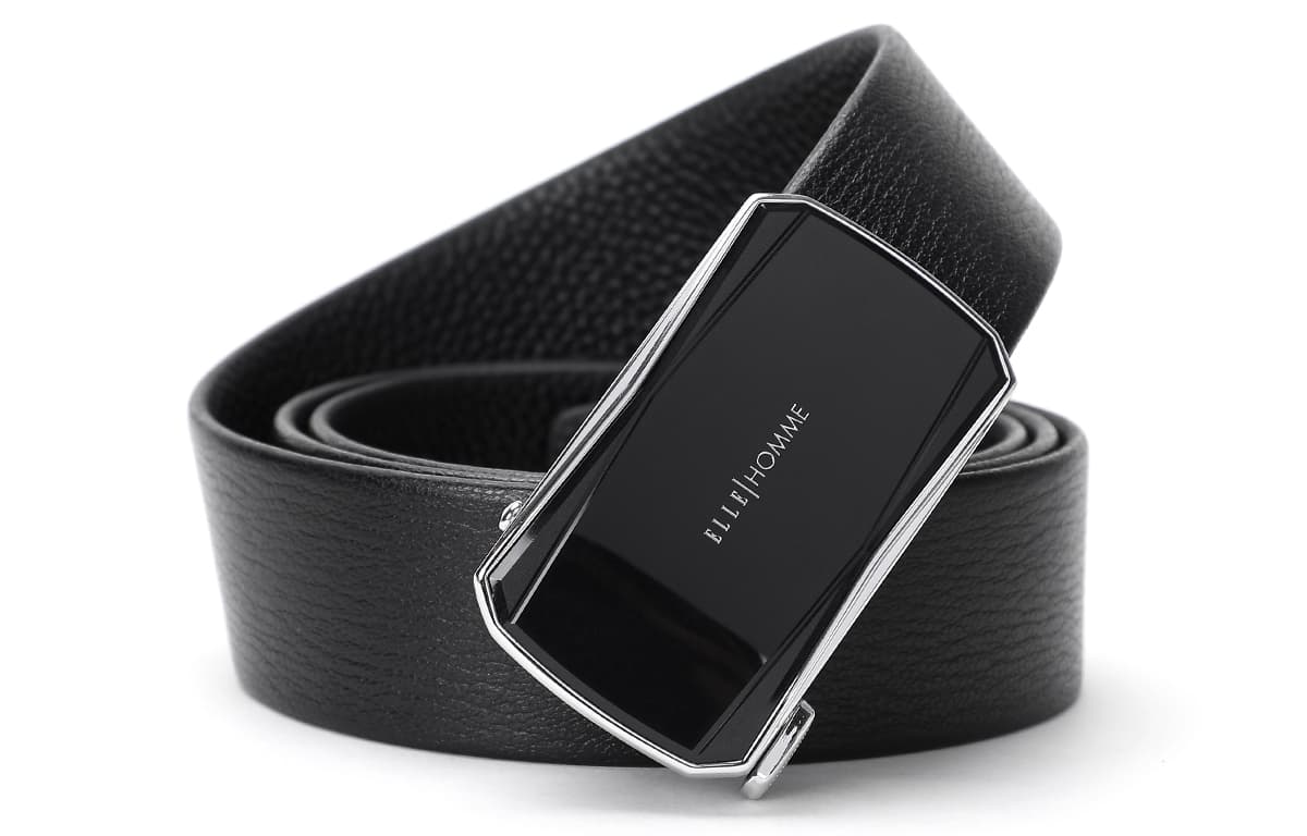 ELLE HOMME Automatic Buckle Leather Belt
