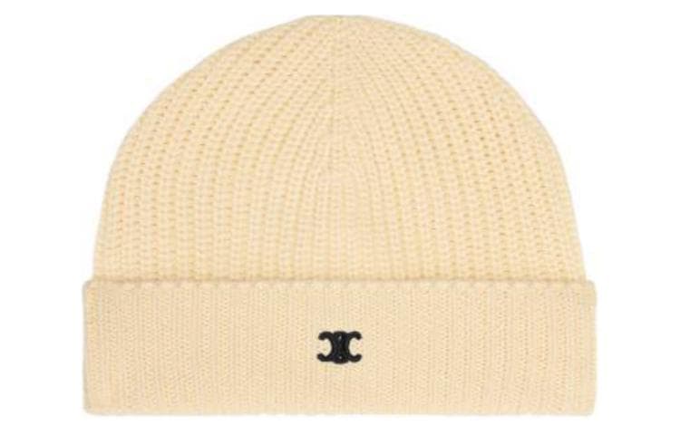 CELINE Logo Embroidered Beanie