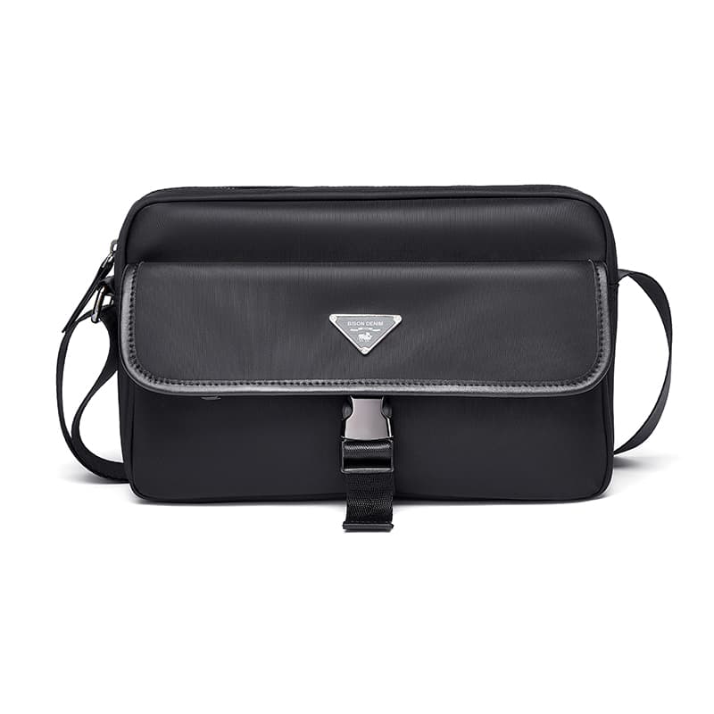 BISON DENIM美洲野牛 BISON DENIM Oxford Shoulder Bag Black