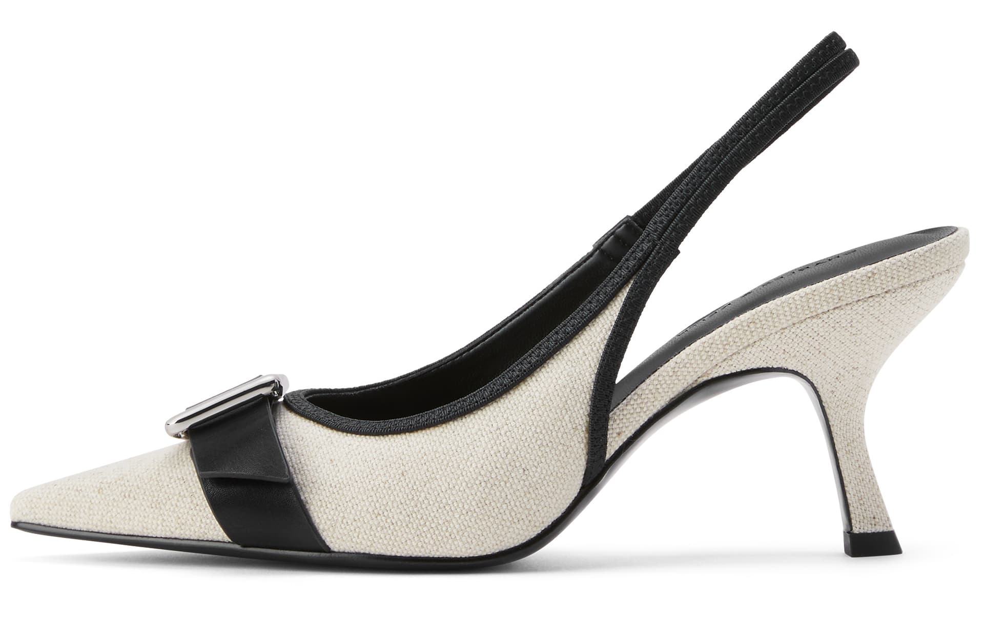 CHARLES&KEITH CHARLESKEITH ck PU 7.7cm BlackChalkSilver