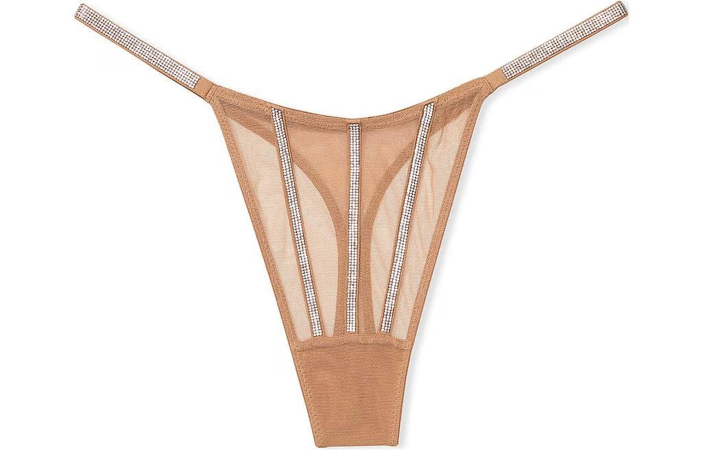 Victoria's Secret/维多利亚的秘密 Victoria's Secret PINK VERY SEXY Sheer Shine Thong PantyToffee 1
