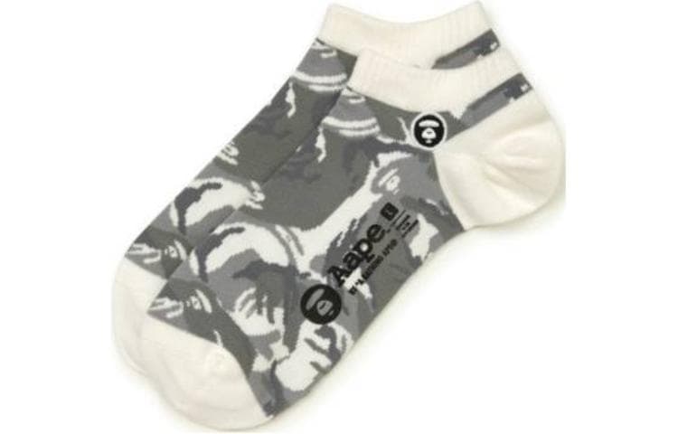 Aape Letter Print Knit Socks