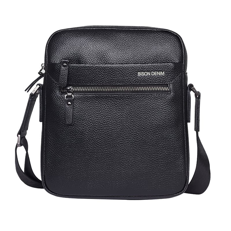 BISON DENIM美洲野牛 BISON DENIM Black Shoulder Bag