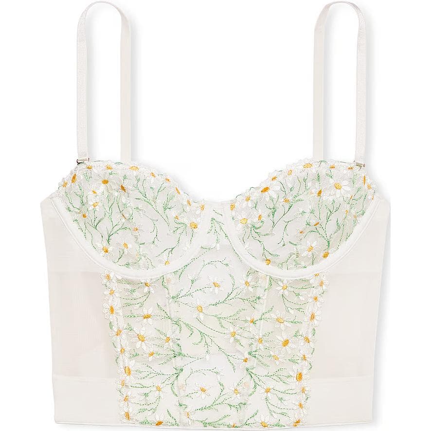 Victoria's Secret/维多利亚的秘密 Victoria's Secret PINK Dream Angels Daisy Chain Embroidery Strapless Corset