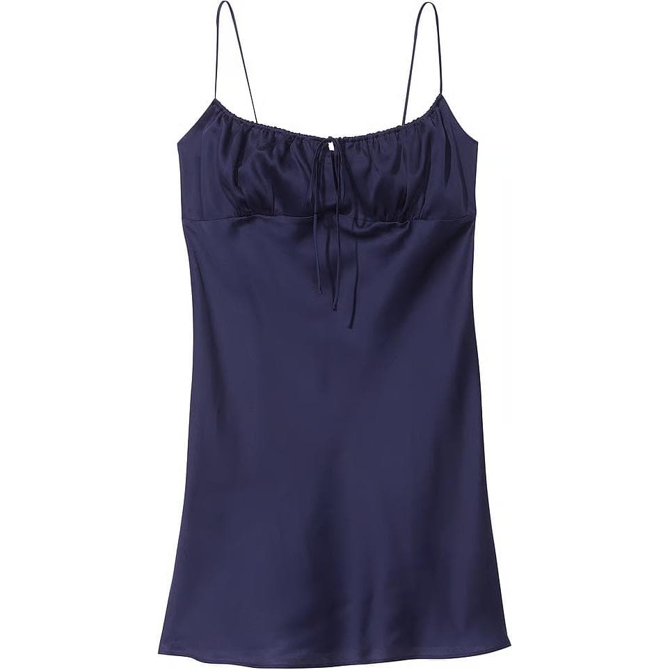 Victoria's Secret/维多利亚的秘密 Victoria's Secret PINK TENCEL SLIP DRESSMidnight Navy