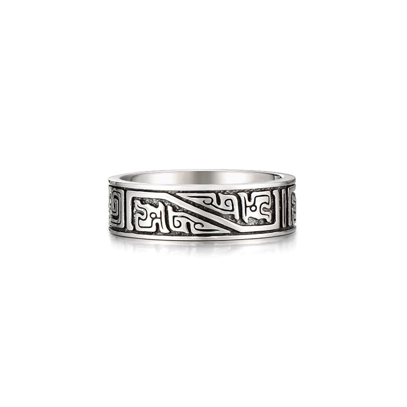 IDEAGEMER Phoenix Ring 925 Silver