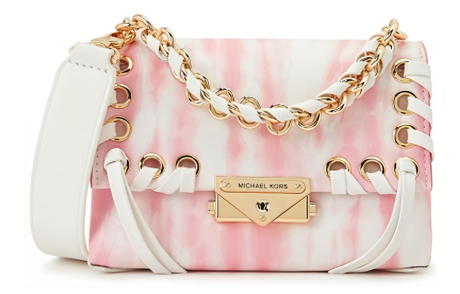 MICHAEL KORS 迈克高仕 Michael Kors Cece Small Chain Shoulder Bag Pink White