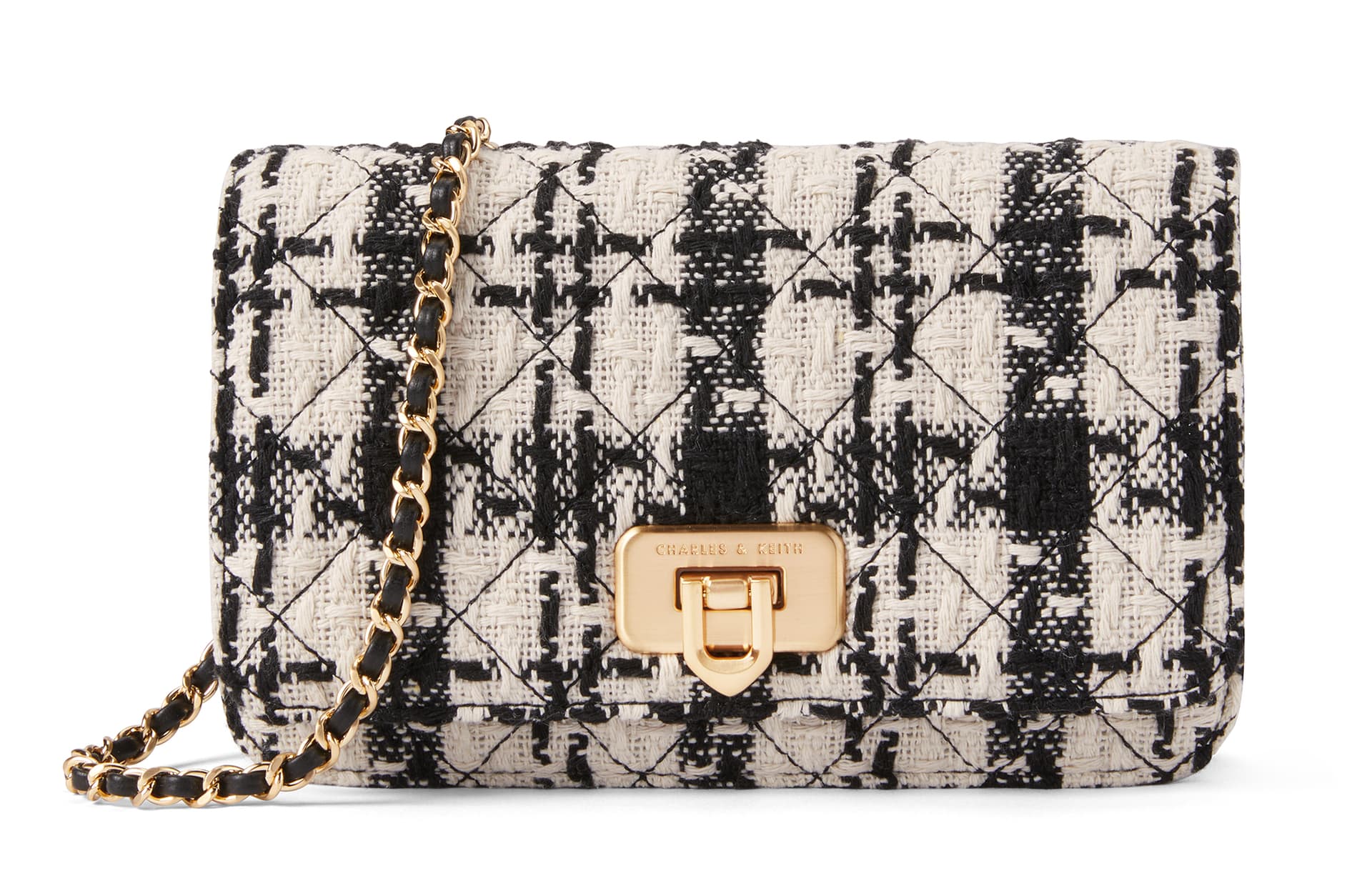 CHARLES&KEITH Charles & Keith Chalk Multi Crossbody Bag
