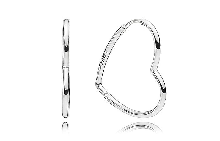 Pandora/潘多拉 Pandora Playful Heart 925 Silver Earrings