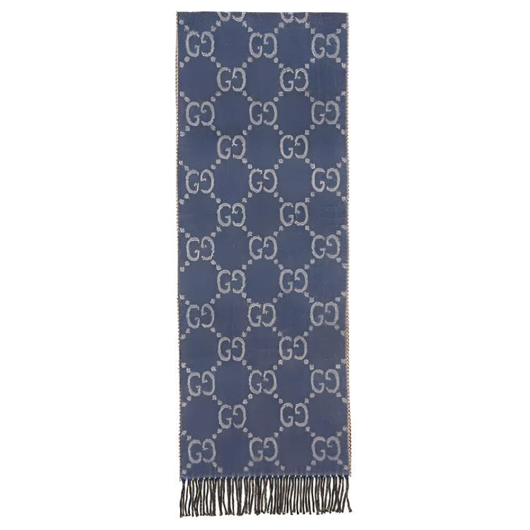 GUCCI/古驰 Gucci Scarf Blue