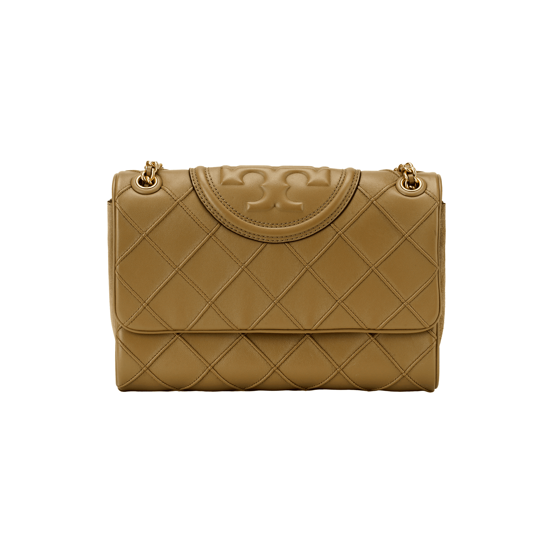 TORY BURCH/汤丽柏琦 Tory Burch Fleming Crossbody Bag Gravel Brown