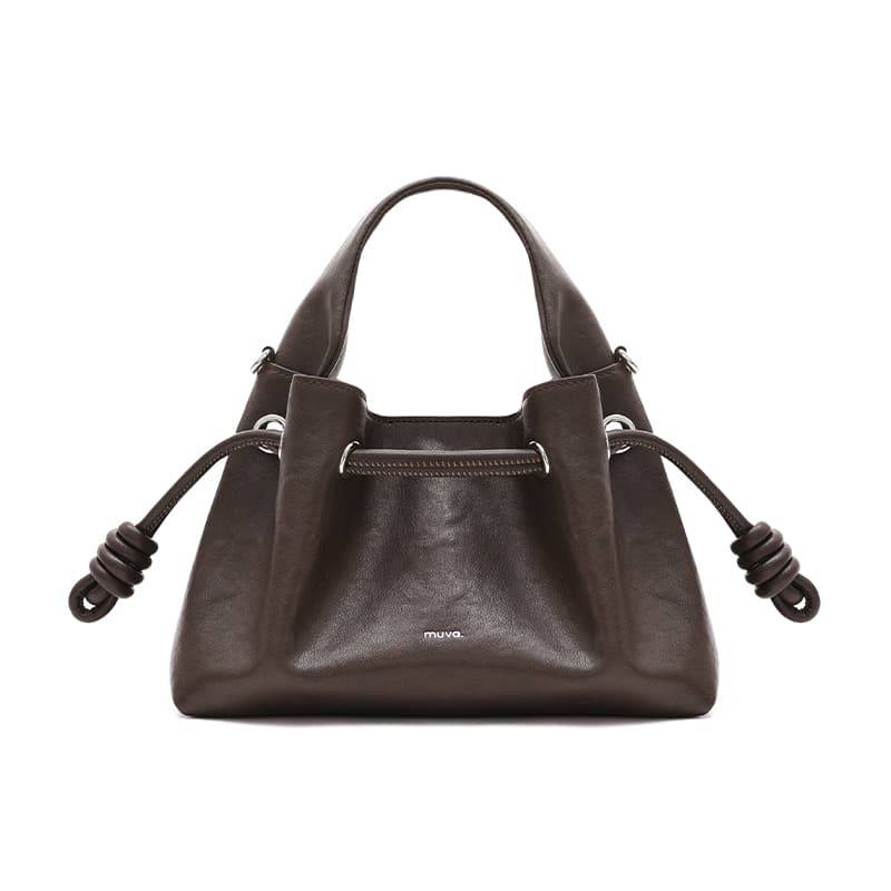 MUVA Crossbody Bag Mocha Brown/Party Red