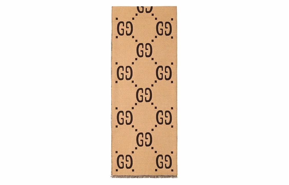 GUCCI/古驰 Gucci Scarf Brown/Beige