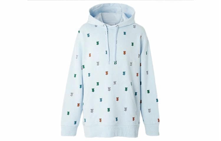 Burberry Hoodie Light Blue
