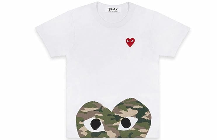 CDG Play Camo Heart T-Shirt