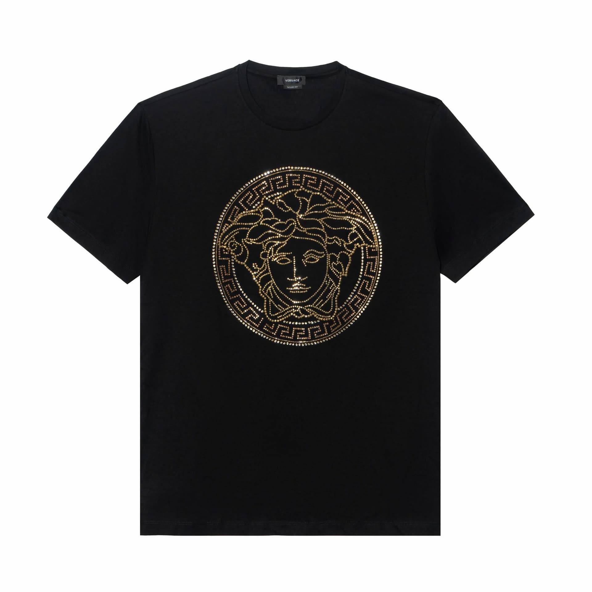 VERSACE/范思哲 Versace Medusa Studded T-Shirt Black