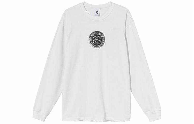 Stussy x Nike Crewneck Pullover Long Sleeve Tee White