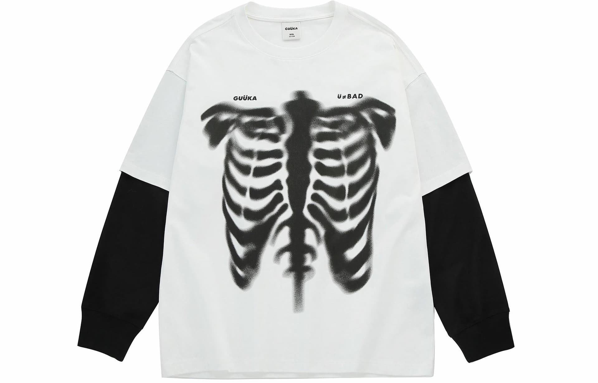 Guuka Letter Print Long Sleeve Tee