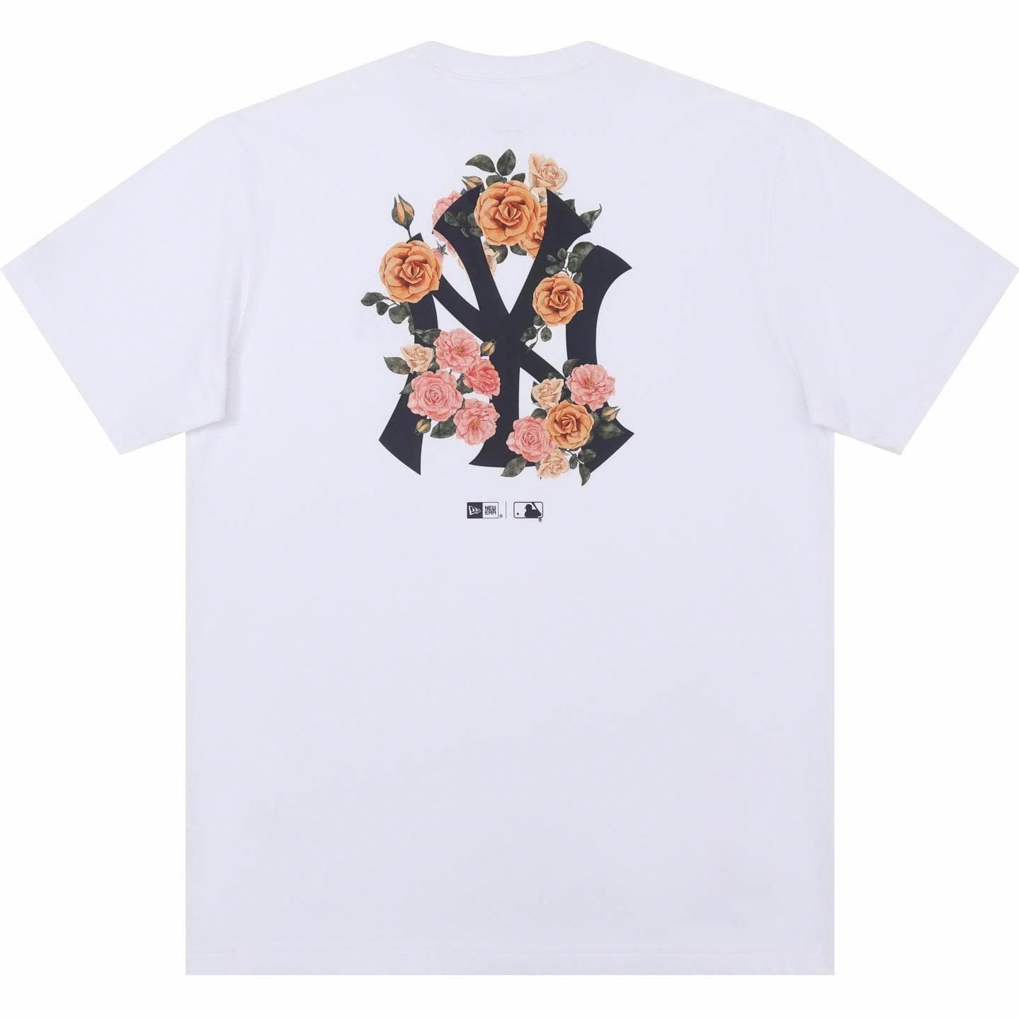 New Era x MLB SS24 Floral Logo T-Shirt White