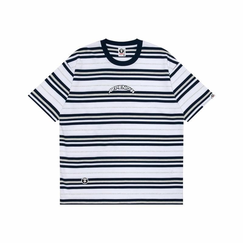 Aape Striped Crewneck T-Shirt