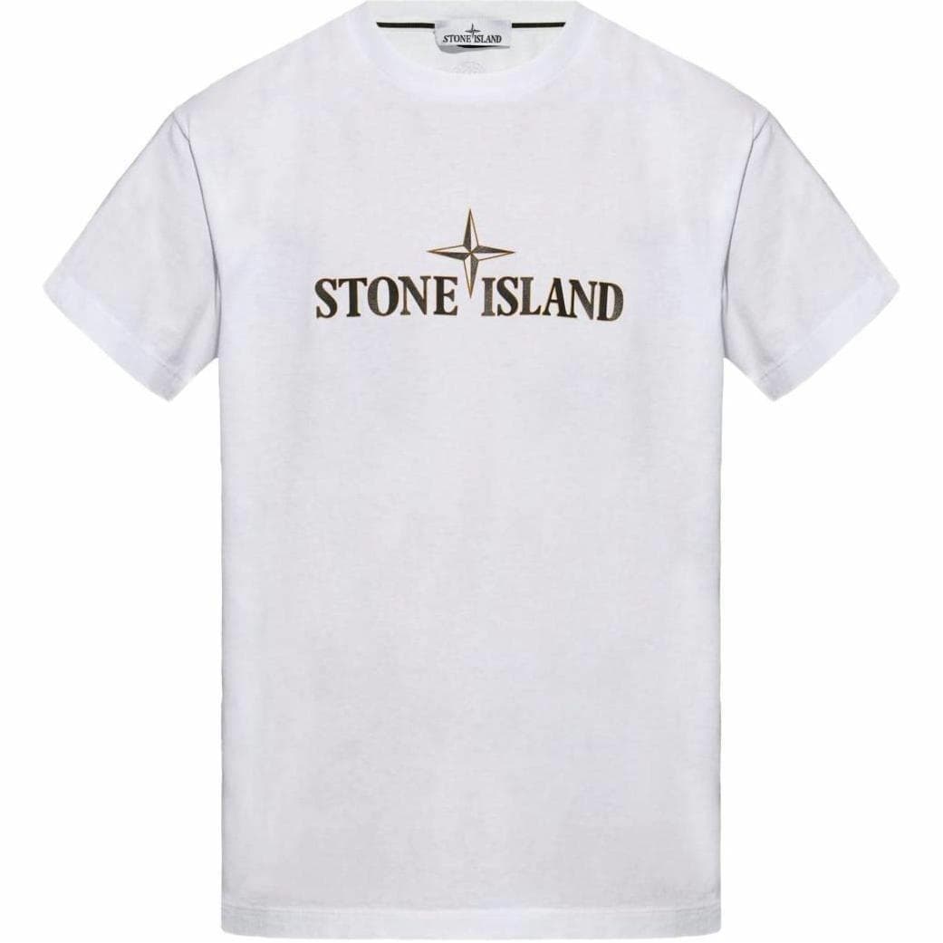 Stone Island FW24 Logo Crewneck T-Shirt White