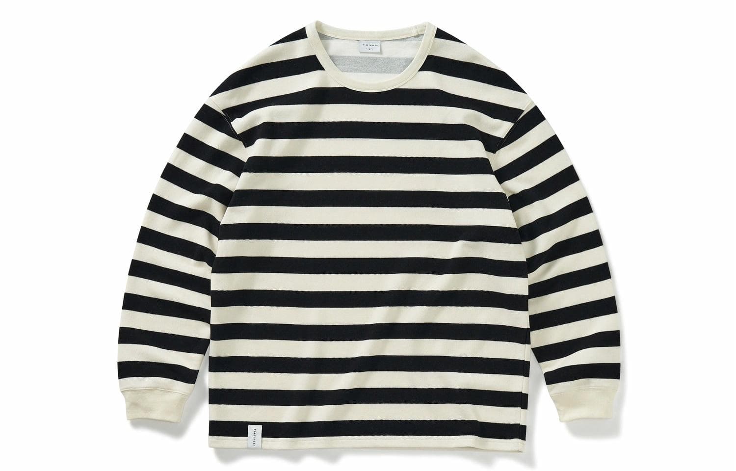 714STREET Retro Striped Long Sleeve Tee
