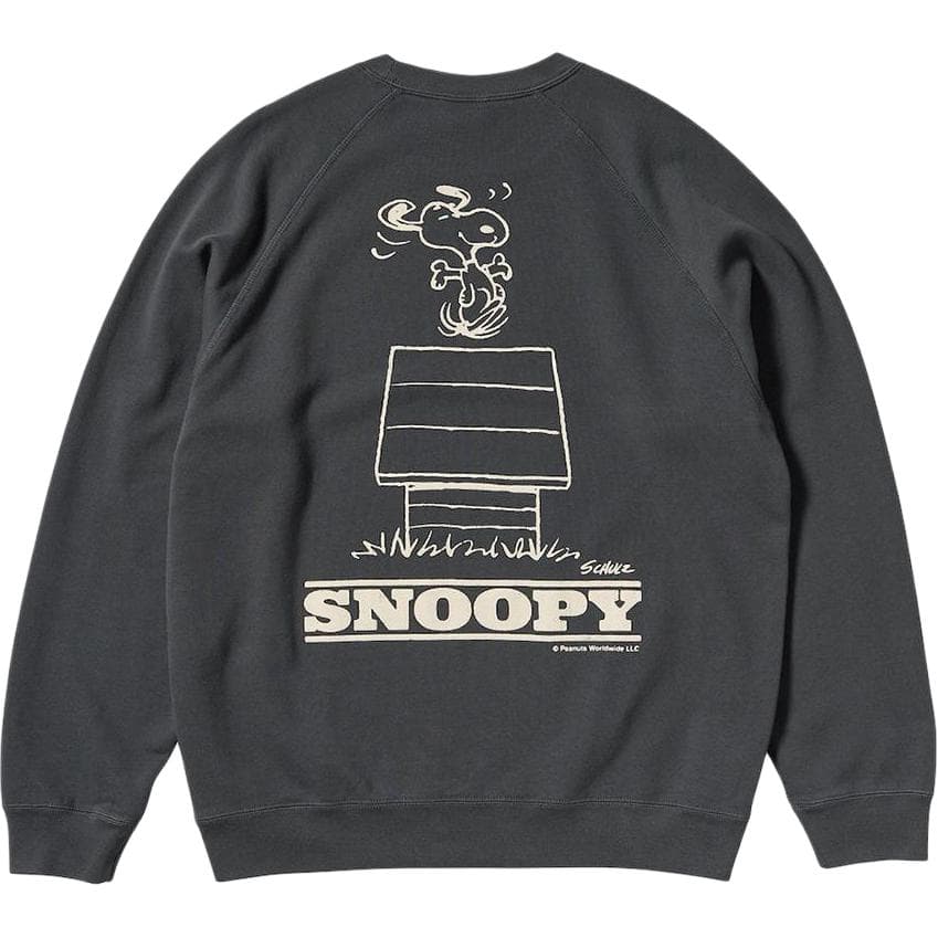 UNIQLO/优衣库 UNIQLO x PEANUTS Crew Neck Sweatshirt Dark Gray