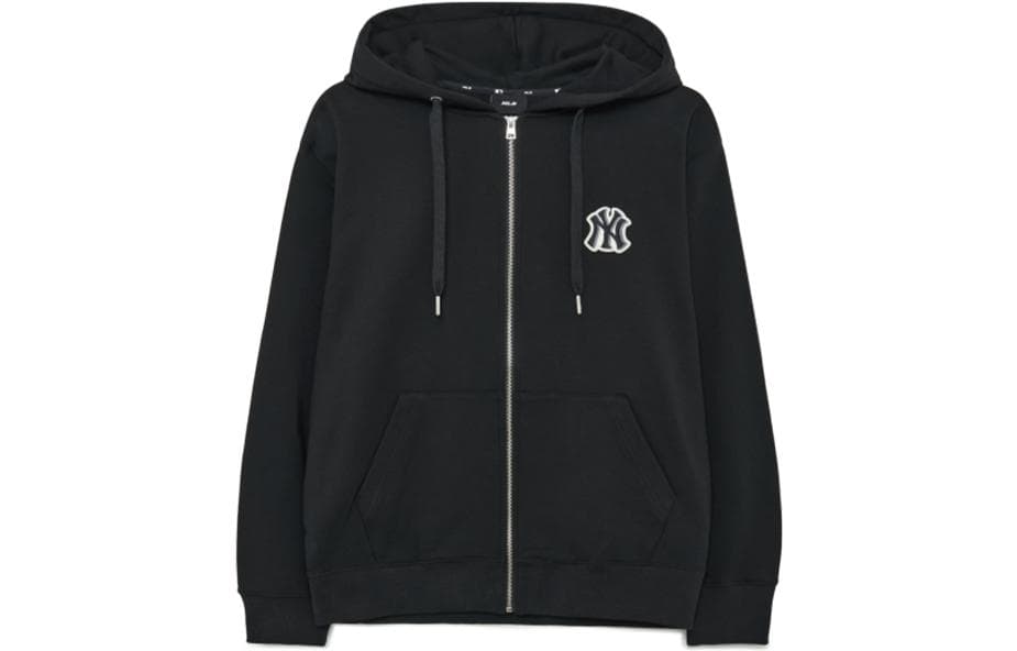 MLB Logo Zip Hoodie Black
