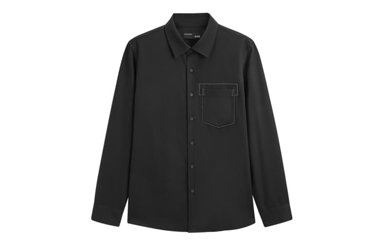 GXG Classic Single-Breasted Shirt Black