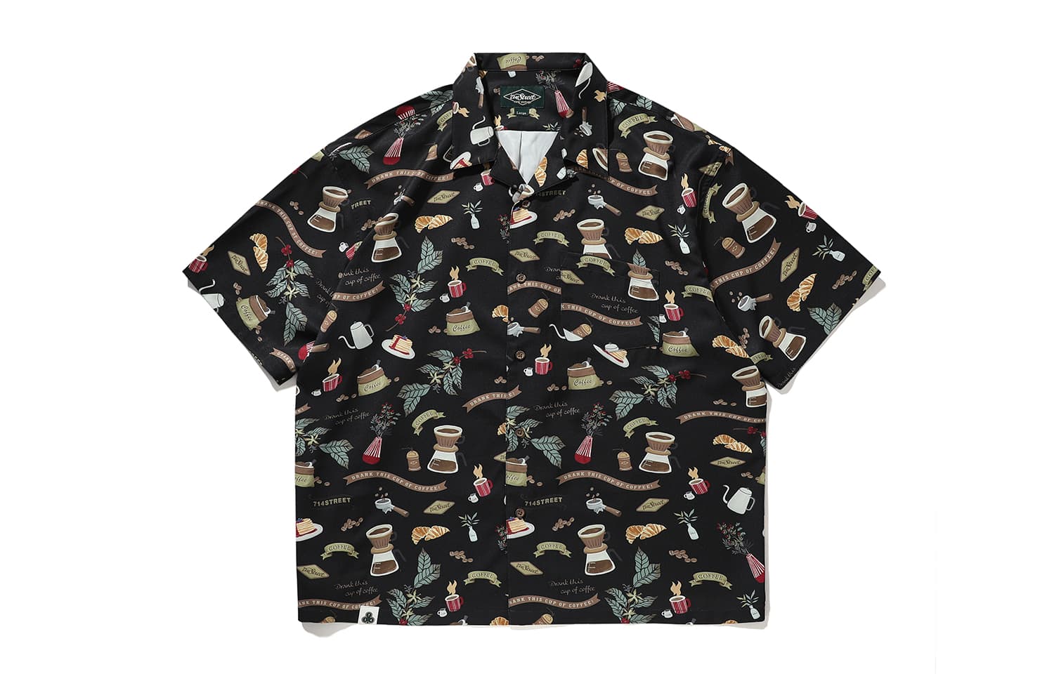 714STREET Hawaiian Print Shirt