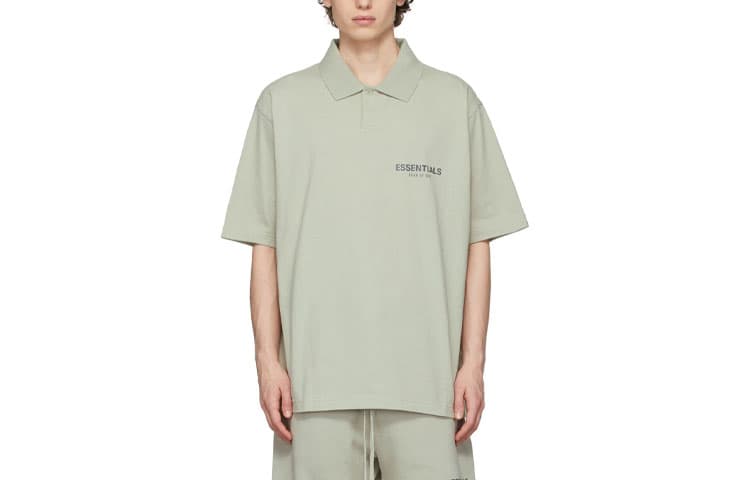 Fear of God Essentials Jersey Polo Green/Concrete