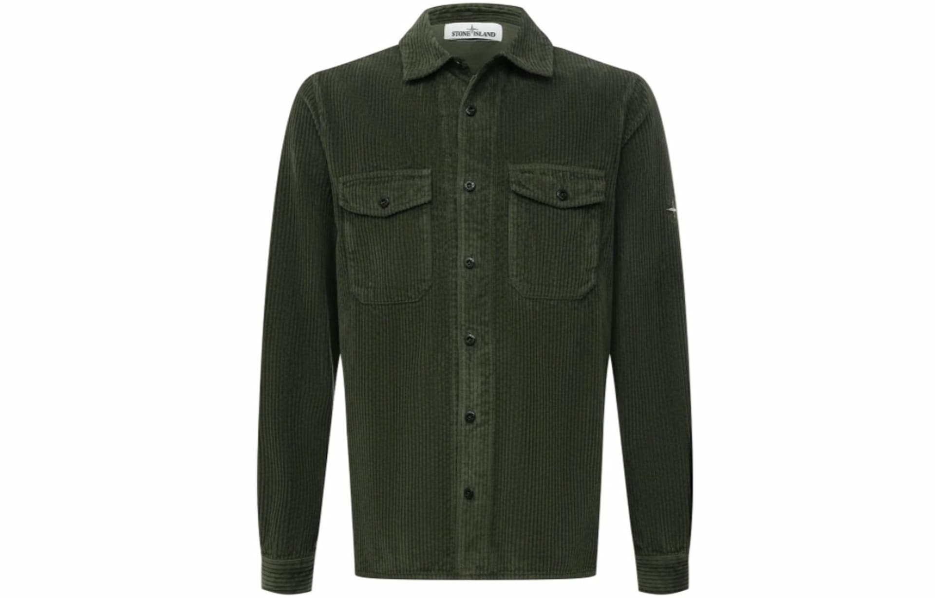 Stone Island FW21 Military Green Shirt