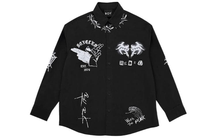 Boy London FW22 Black Long Sleeve Shirt