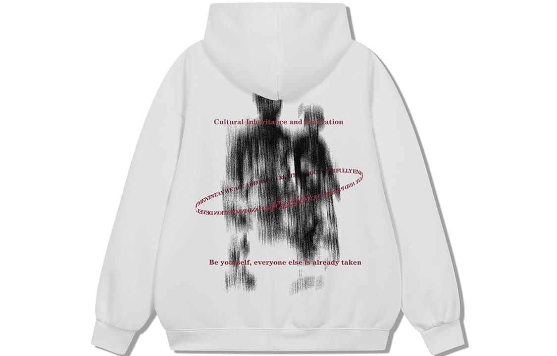 FA2LO Hoodie College Style Blurred Portrait Print