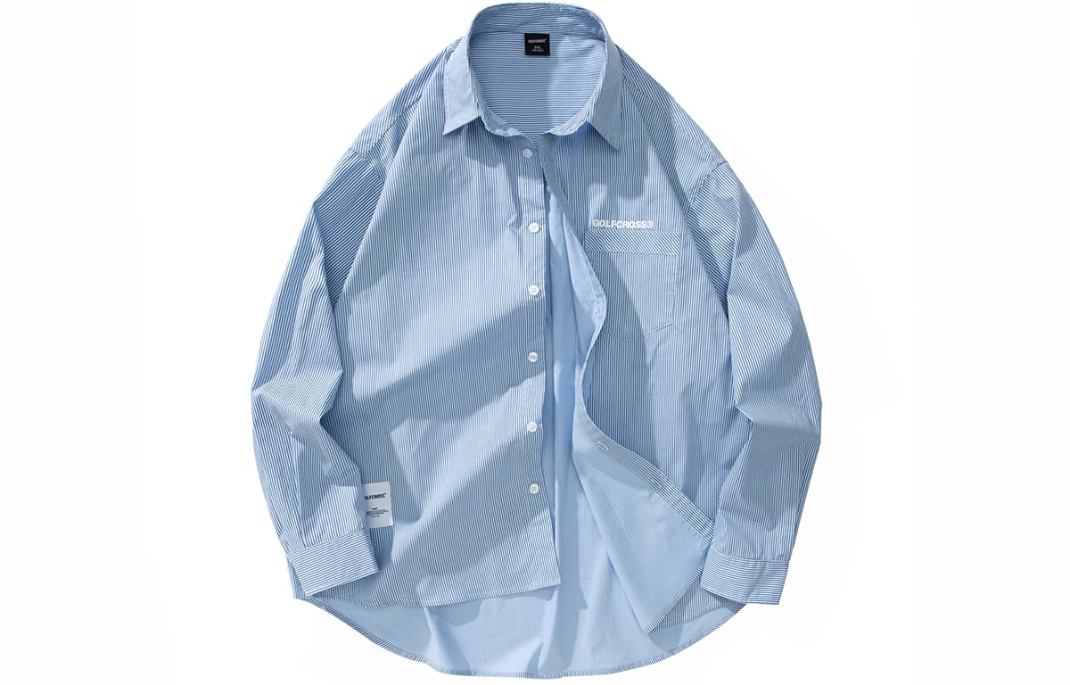 GOLFCROSS Cityboy Striped Shirt Jacket