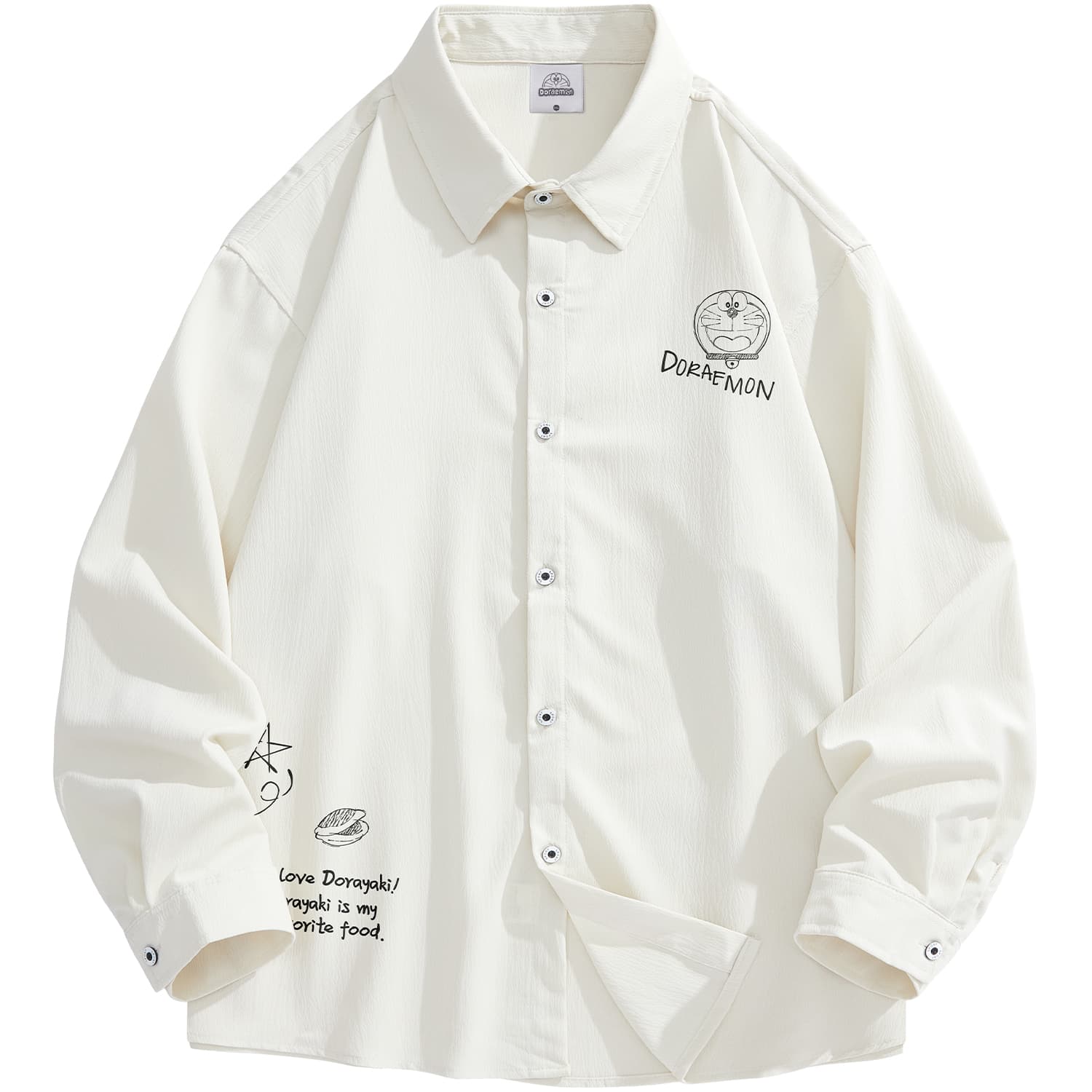 Doraemon/哆啦A梦 Doraemon Logo Long Sleeve Shirt