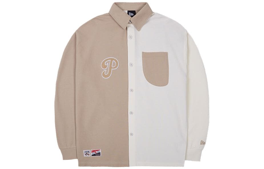 New Era Long Sleeve Khaki Shirt