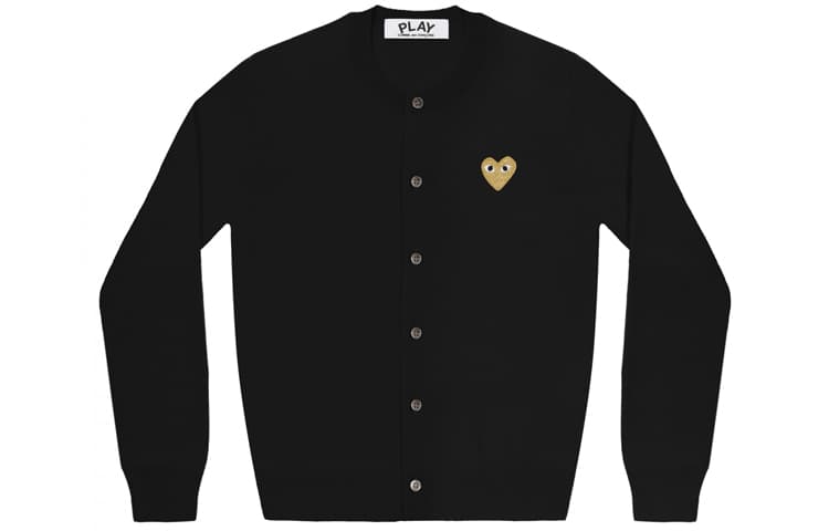 CDG Play Cardigan Black