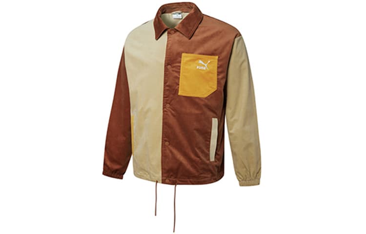 PUMA/彪马 Puma Cord Coach Jacket Coffee