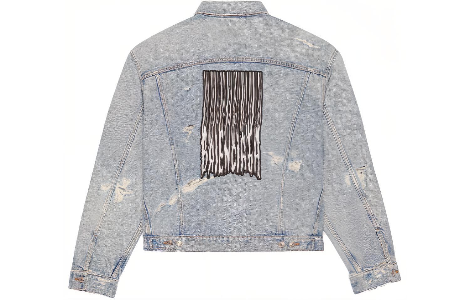 Balenciaga FW21 Barcode Denim Jacket