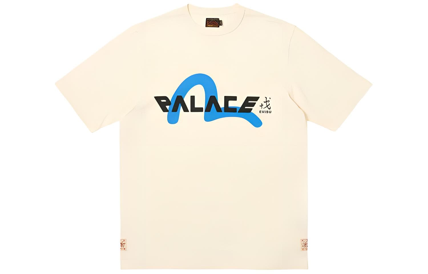 Palace x Evisu SS24 T-Shirt Milk White
