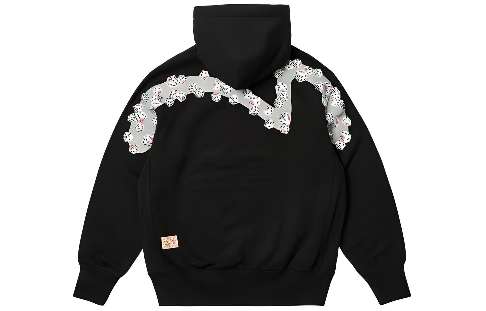Palace x Evisu SS24 Black Hoodie