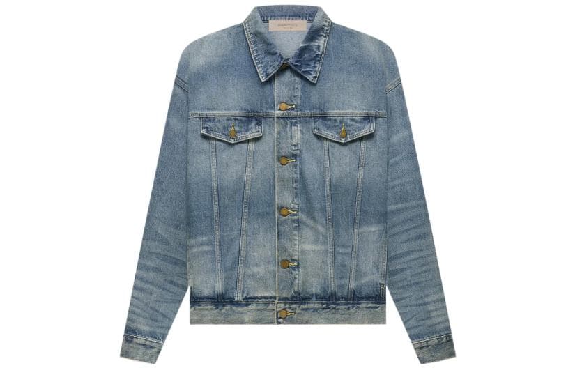 Fear of God Essentials FW22 Trucker Jacket Indigo