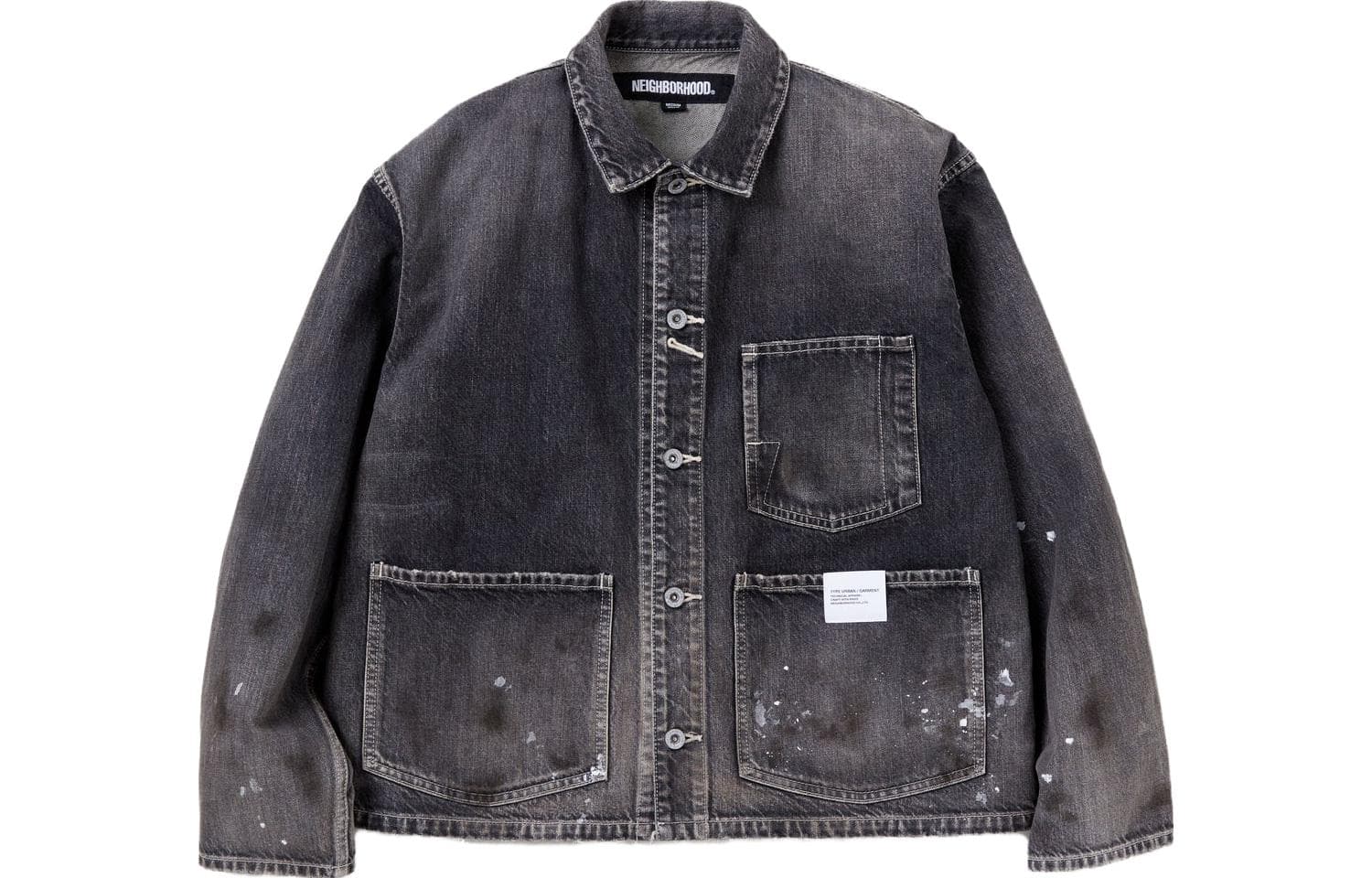 NEIGHBORHOOD WASHED SHORT COVERALL JACKET